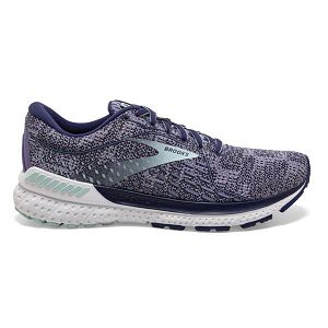 Brooks Adrenaline GTS 21 Womens Road Running Shoes Purple/Blue/White | USA-TIQ102378